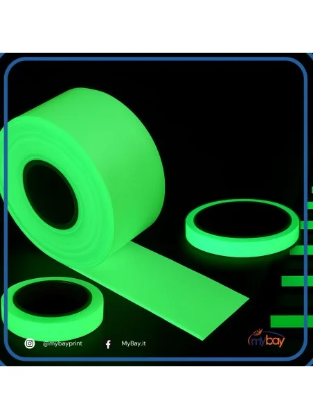 Adesivo luminescente H100 cm – Per sicurezza e vie di fuga