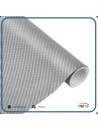 PVC adesivo effetto carbon look argento