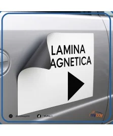 Lamina magnetica bianca per automezzi – Flessibile e removibile