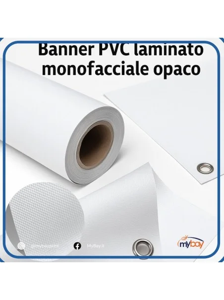 Banner PVC laminato monofacciale opaco