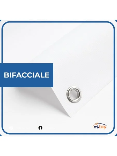 Banner bifacciale PVC 450 g opaco – Bobina 30 mt