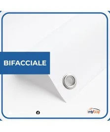 Banner bifacciale PVC 610 g opaco – Bobina 25 mt