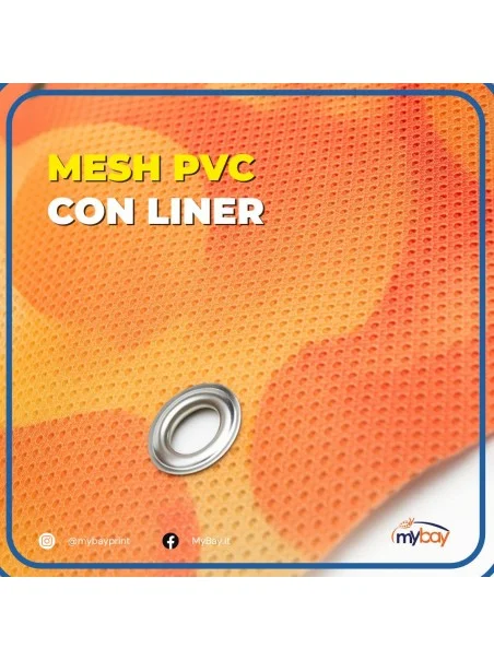 Mesh PVC microforato 400 g/m² – Bobina 50 m