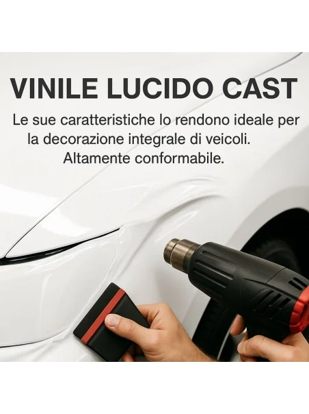 Vinile Bianco lucido Cast 137 - 50mt