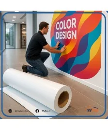 PVC monomerico bianco opaco rimovibile 80 cm x 50 mt