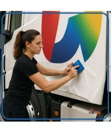 Vinile bianco polimerico coprente Airflow 75