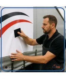 Vinile bianco polimerico coprente Airflow 110cm