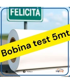 Bobina Test Vinile Rifrangente Bianco 123cm 5mt – Prova per segnaletica