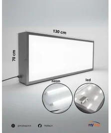 Insegna luminosa monofacciale 70x130 cm