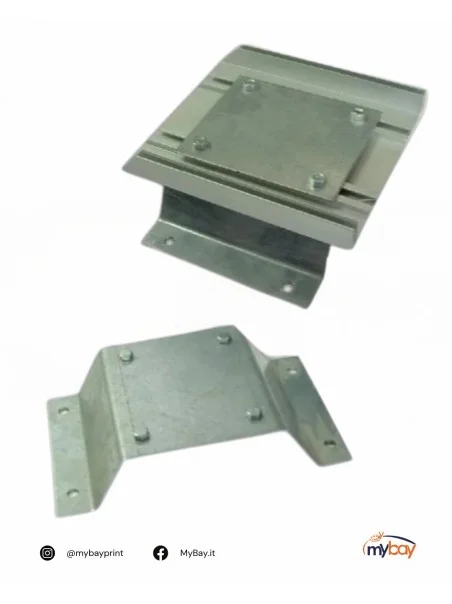 Staffe per insegna luminosa – Fissaggio a muro o palo, zincate rinforzate