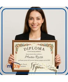 Pergamena A4 160gr Mod. B - 12 pezzi