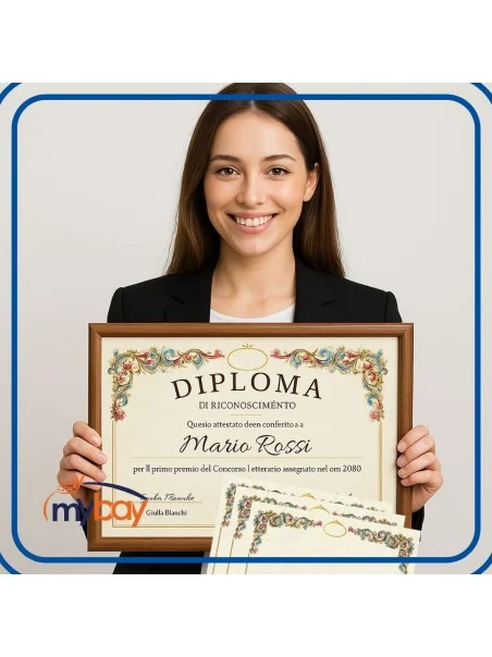 Pergamena A4 160gr Mod. B - 12 pezzi