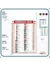 Calendario Olandese Bilaterale – 12 fogli 28,8x47 cm con testata personalizzabile