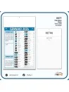 calendario personalizzabile con spazio per annotazioni e testata 28,8x9 cm
