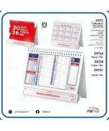 Calendario da Tavolo Mensile 13 Fogli Neutro