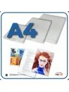 Pouches per plastificatrice formato A4 lucide disponibili in diversi spessori.