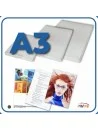 Pouches per plastificatrice formato A3 lucide disponibili in diversi spessori.