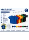 100% cotone, 140 g/m², 20 pezzi, gruccia e ventosa incluse, colori assortiti, gadget promozionale