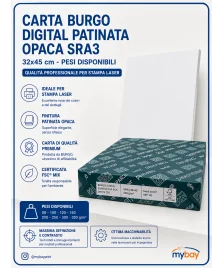 carta burgo patinata opaca sra3 per stampa laser professionale