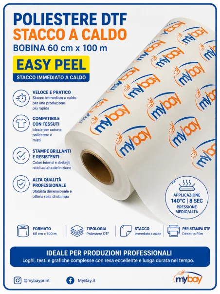 dtf easy peel stacco immediato