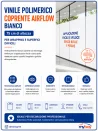 Vinile bianco polimerico coprente Airflow 75 cm per wrapping e superfici difficili