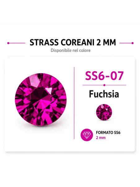 Strass Coreani SS6 2 mm Colore 07 – Hotfix Professionale