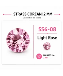 Strass coreani SS6-08 Light Rose da 2 mm, in stock con offerta su quotazione.