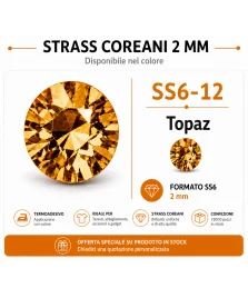Strass coreani 2 mm - Topaz