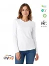 T-shirt donna B&C E150 Manica Lunga