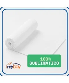 Asciugamano bianco 100x50 cm per sublimazione in cotone e poliestere