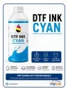 Flacone inchiostro DTF ciano da 1 litro per stampa tessile professionale