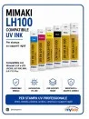 Mimaki LH100 compatibile: inchiostro UV per stampa professionale su supporti rigidi.