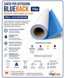 Carta BlueBack 120gr 106x100m per Affissioni