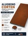 Alugbond corten 4mm 125X320 - ritiro in sede