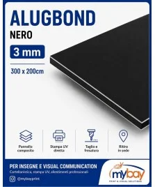Alugbond 3 mm 300x200 NERO