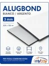 Alugbond 3 mm Bianco Argento 305x150 – Solo ritiro in sede