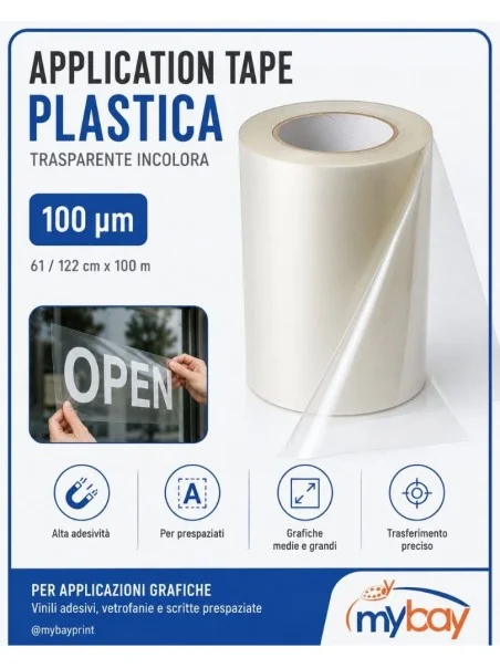 Application Tape Plastica 100 µm – Alta adesività