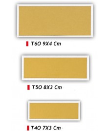 Targhetta rettangolare per premiazioni - Colore oro